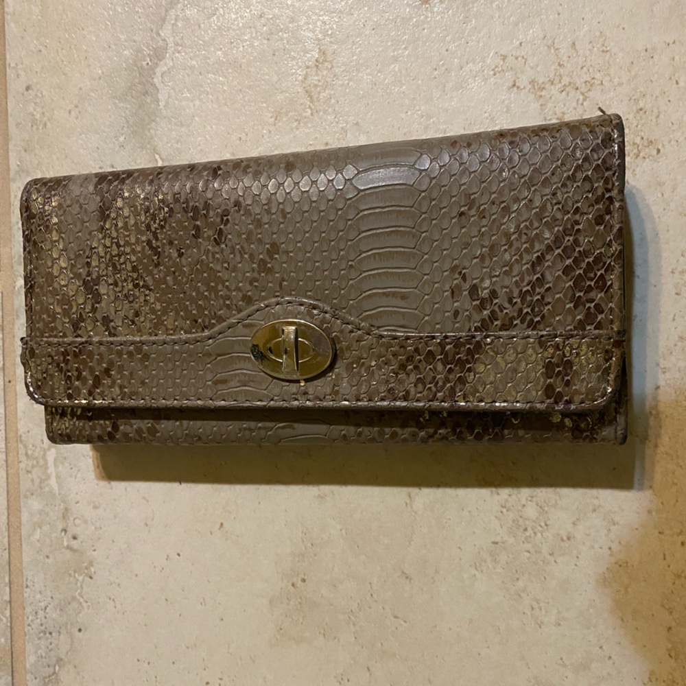 Grey “snakeskin” wallet